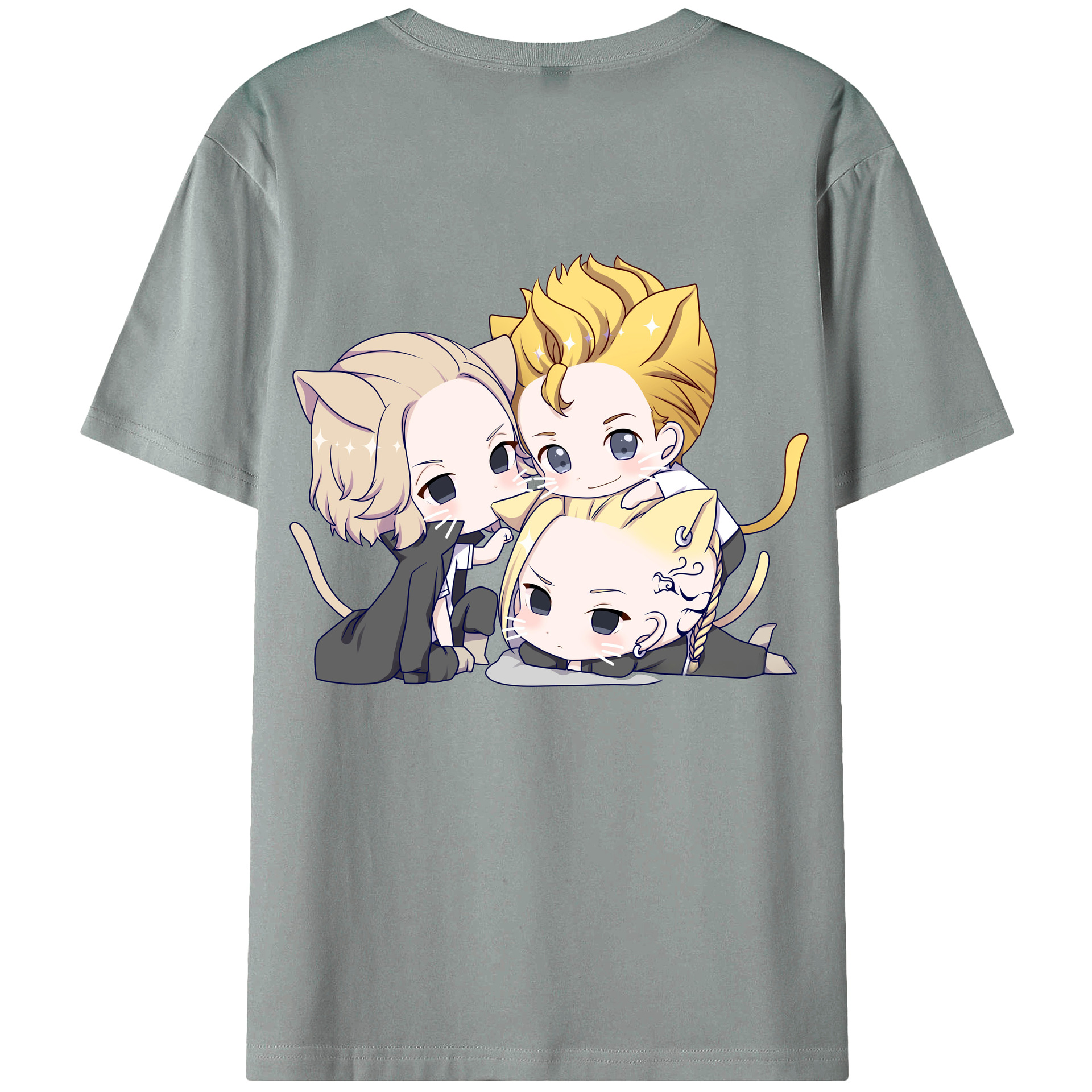 （画像用） 東京リベンジャーズ Tokyo Revengers 綿100％ メンズ半袖Tシャツ（バックプリント） 通気性